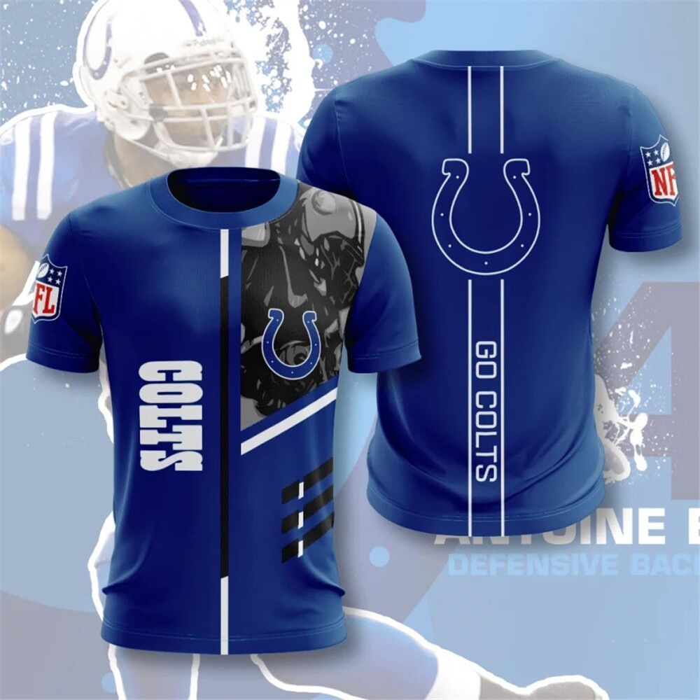 INDIANAPOLIS COLTS 3D PRINTED MESH T-Shirt