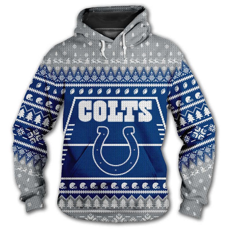 Indianapolis Colts Hooded Pullover Unisex Casual Sweatshirt