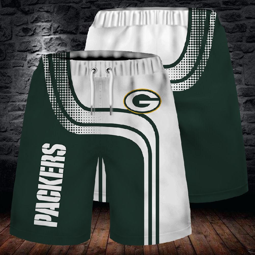 Green Bay Packers 3D Digital Printing Fashion Sports Shorts