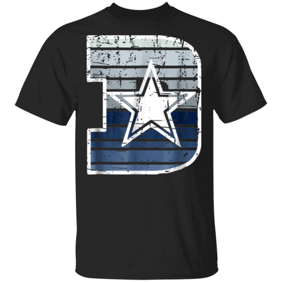 DALLAS D – POPULAR FOOTBALL DESIGN TRENDY DISTRESSED T-SHIRT T-Shirt