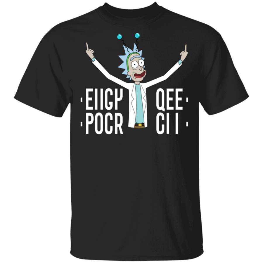 Eiigy Qee Pocr Cii Rick And Morty T Shirt