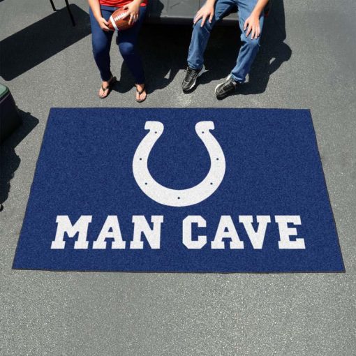 Indianapolis Colts Man Cave Ultimat Logo Custom Area Rug Carpet Full Sizes Home Living Rugs Carpet Decor