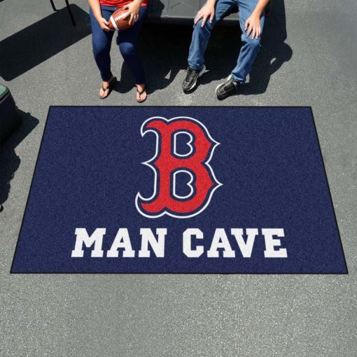 Boston Red Sox Man Cave Ultimat Logo Custom Area Rug Carpet Full Sizes Home Living Rugs Carpet Decor