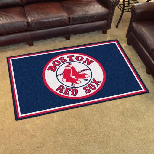 Boston Red Sox Logo Custom Area Rug Carpet Full Sizes Home Living Rugs Carpet Decor