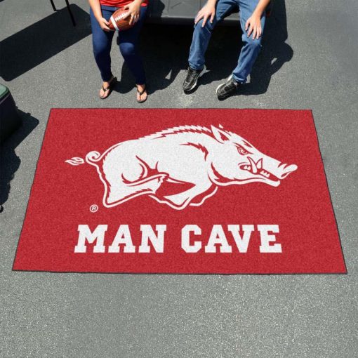 Arkansas Man Cave Ultimat Logo Custom Area Rug Carpet Full Sizes Home Living Rugs Carpet Decor