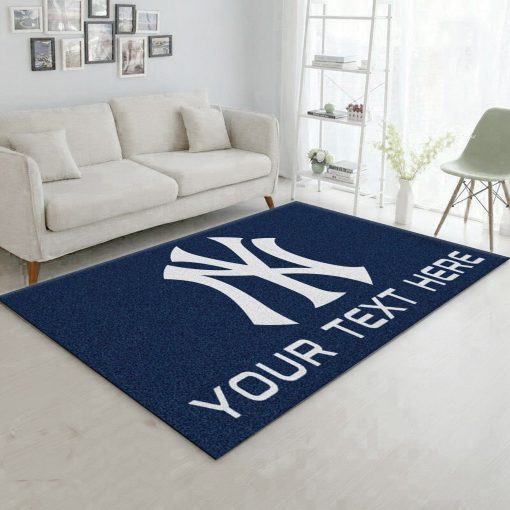Customizable New York Yankees Personalized Accent Rug Rug All Over Print Logo Custom Area Rug Carpet Full Sizes Home Living Rug Carpet Decor
