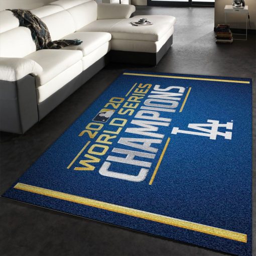 Los Angeles Dodgers 2020 World Series Champions Rug Rug All Over Print Logo Custom Area Rug Carpet Full Sizes Home Living Rug Carpet Decor