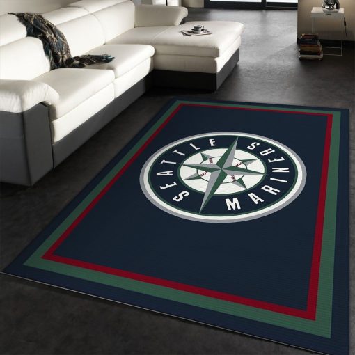 Seattle Mariners Imperial Spirit Rug Rug All Over Print Logo Custom Area Rug Carpet Full Sizes Home Living Rug Carpet Decor