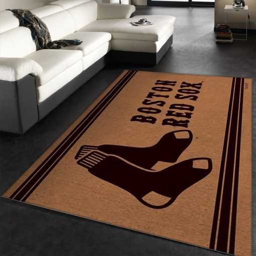 Boston Red Sox Logo Rug All Over Print Logo Custom Area Rug Carpet Full Sizes Home Living Rug Carpet Decor