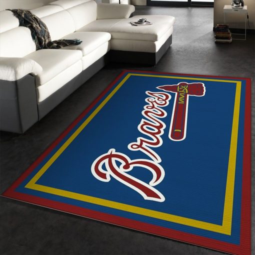 Atlanta Braves Imperial Spirit Rug Rug All Over Print Logo Custom Area Rug Carpet Full Sizes Home Living Rug Carpet Decor