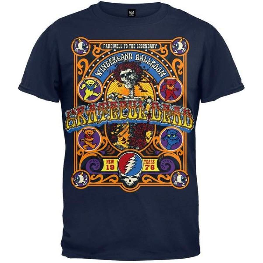 Grateful Dead – Closing Of Winterland T-Shirt – 2X-Large