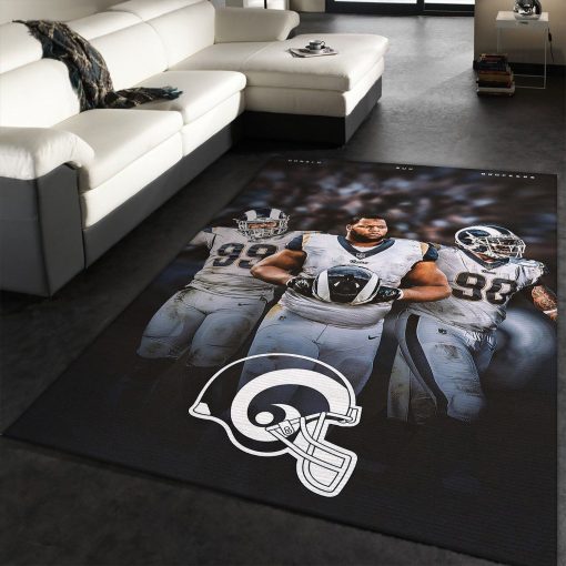 Donald Sul Brockers Los Angeles Rams Rug All Over Print Logo Custom Area Rug Carpet Full Sizes Home Living Rug Carpet Decor