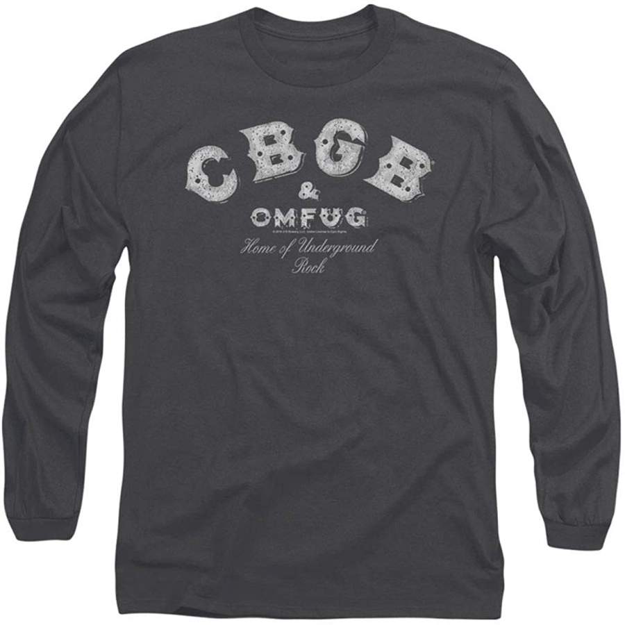 CBGB New York Rock Club Faded Logo Longsleeve T Shirt