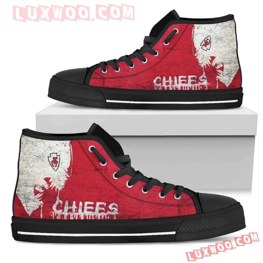 Alien Movie Kansas City Chiefs High Top Shoes Sport Sneakers