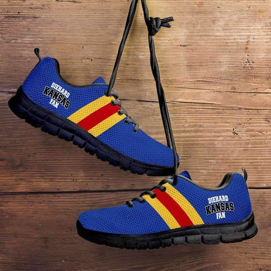 Diehard Kansas Jayhawks Fan Running Shoes Sport Sneakers