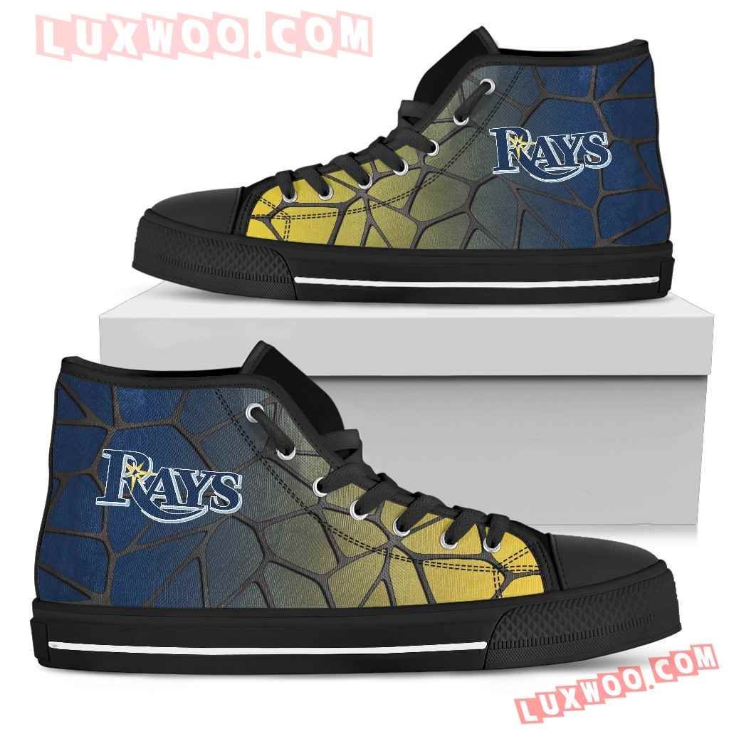 Colors Air Cushion Tampa Bay Rays Gradient High Top Shoes Sport Sneakers