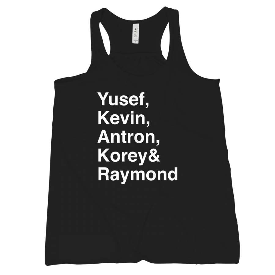 Central Park 5 Tank Top Womens Yusef Kevin Antron Korey Raymond Central Park Five Tank