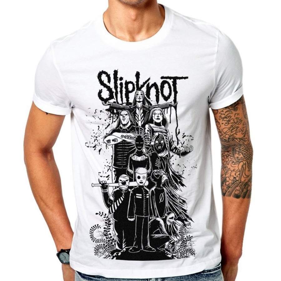 Slipknot Cartoon Devil Metal T-Shirt for Man