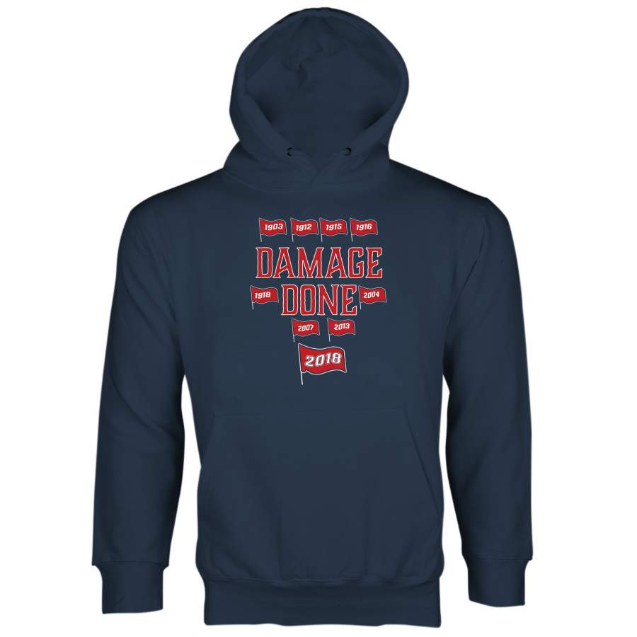 Damage Done Sweatshirt Hoodie Boston Baseball Hoodie