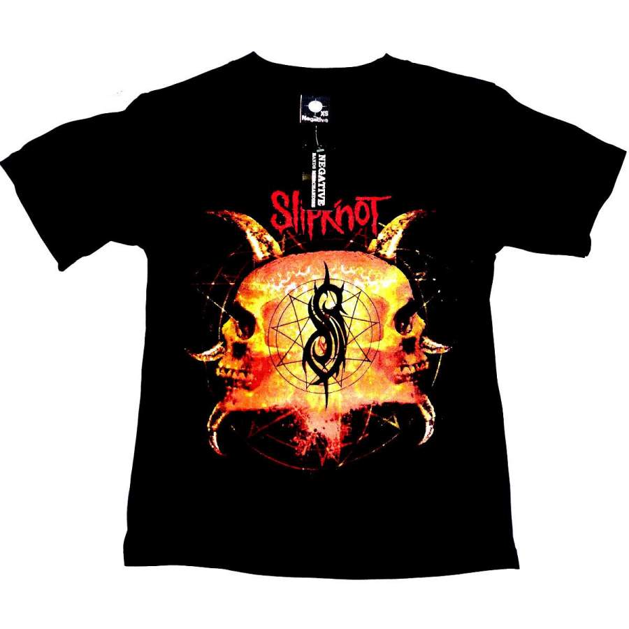 Slipknot – Classic Double Skull – Band T-Shirt