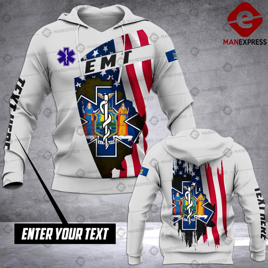 Ah Personalized Paramedic New York All-over Pullover Hoodie Print Unisex