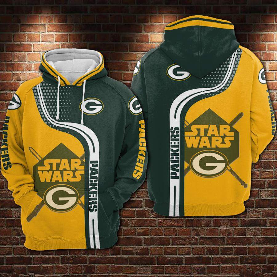 Green Bay Packers Hoodie 3D Style3028 All Over Printed