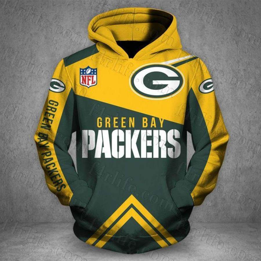 Green Bay Packers Hoodie 3D Style2959 All Over Printed