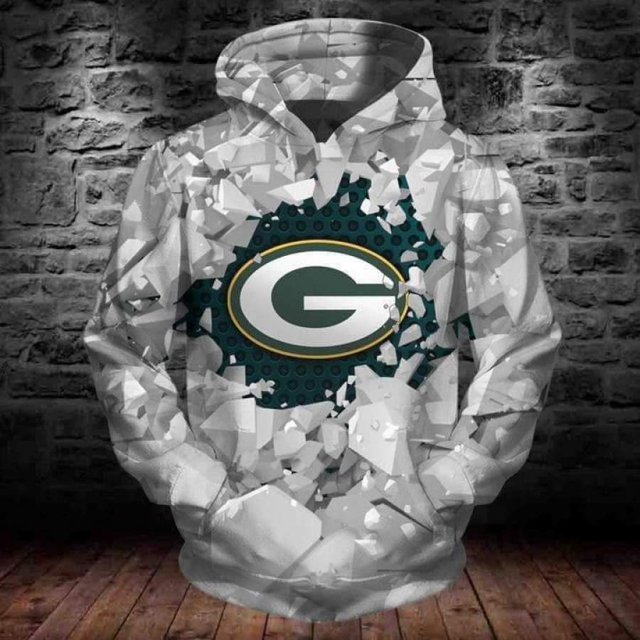 Green Bay Packers Hoodie 3D Style2968 All Over Printed