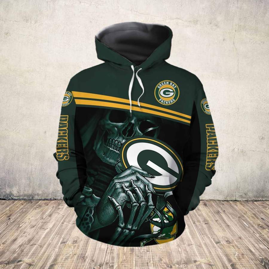 Green Bay Packers Hoodie 3D Style2972 All Over Printed