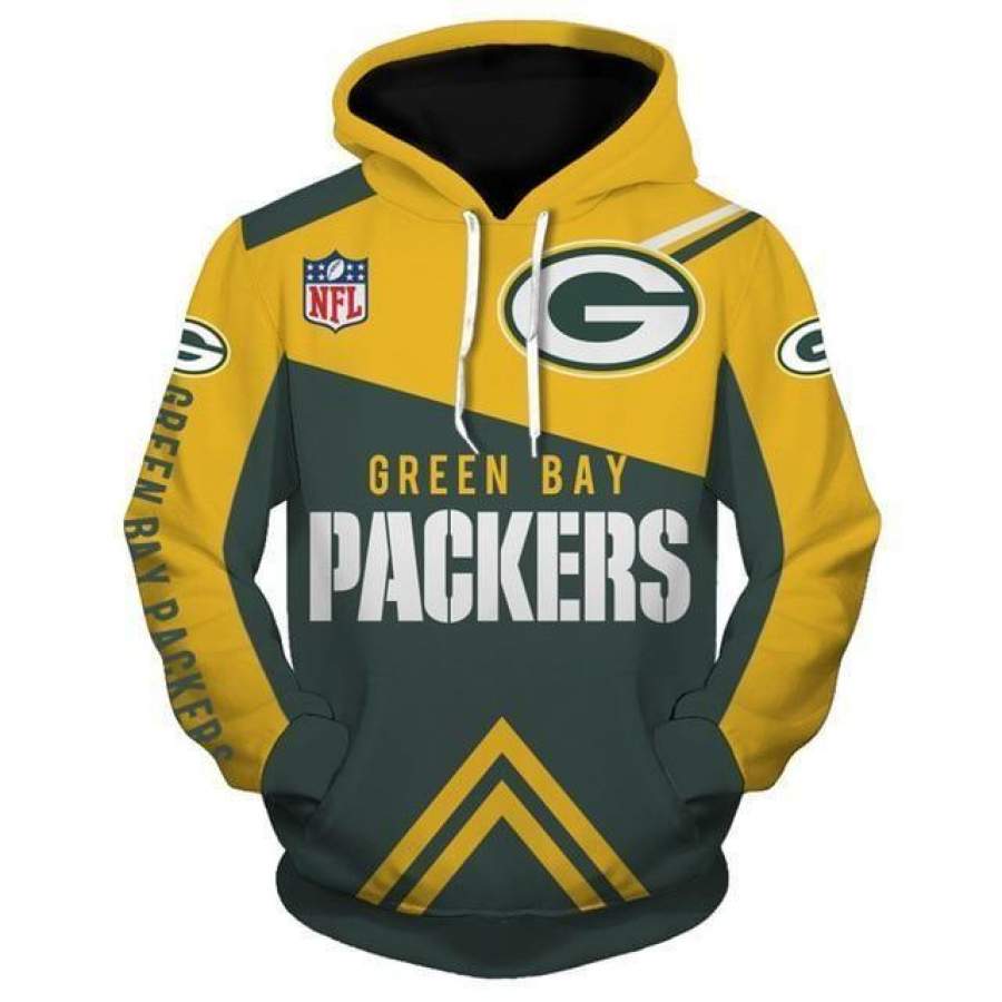 Green Bay Packers Hoodie 3D Style2962 All Over Printed