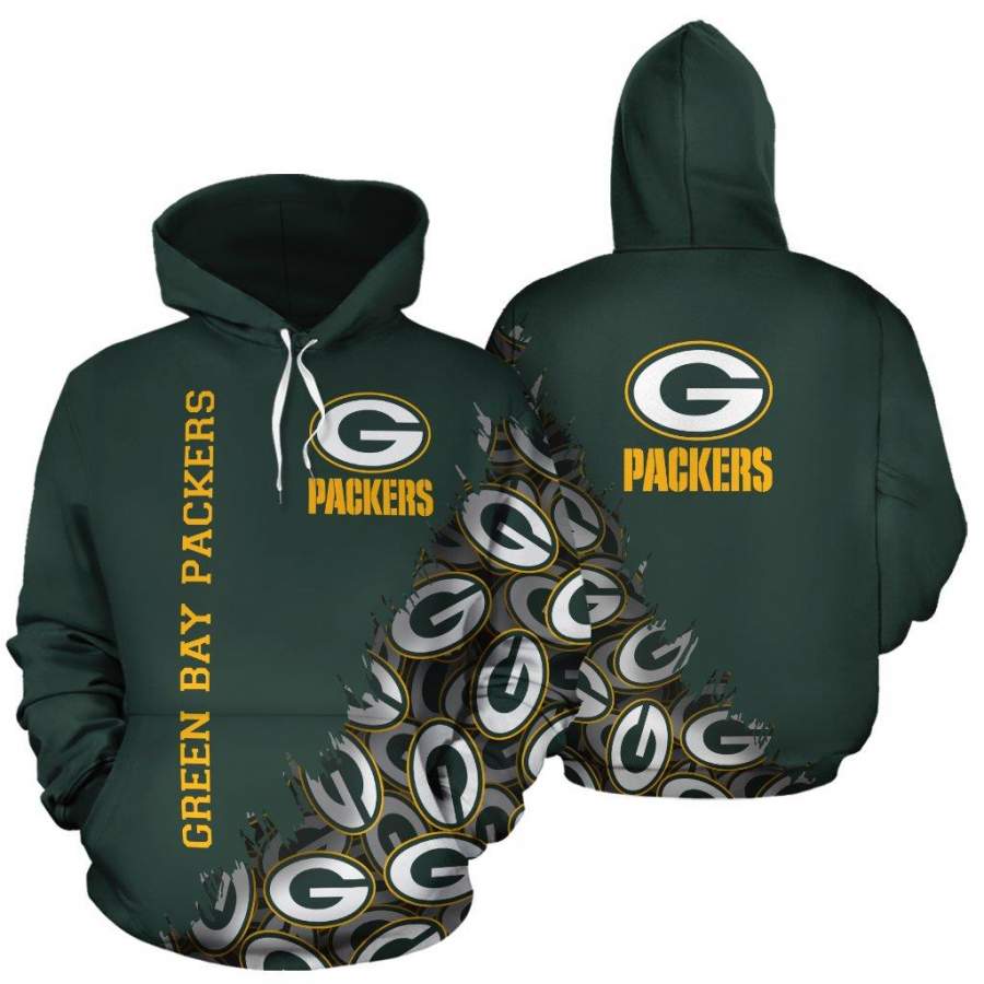 Green Bay Packers Hoodie 3D Style2966 All Over Printed