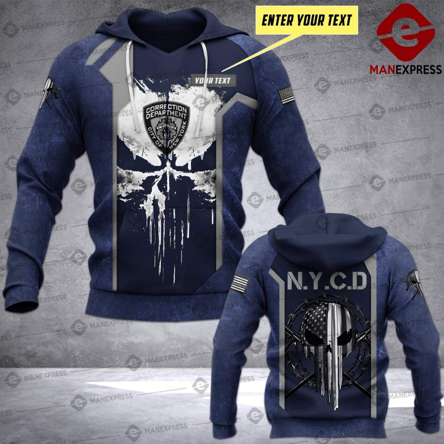 Ah Personalized Correctional Officer New York All-over Pullover Hoodie Print Unisex 14 Style