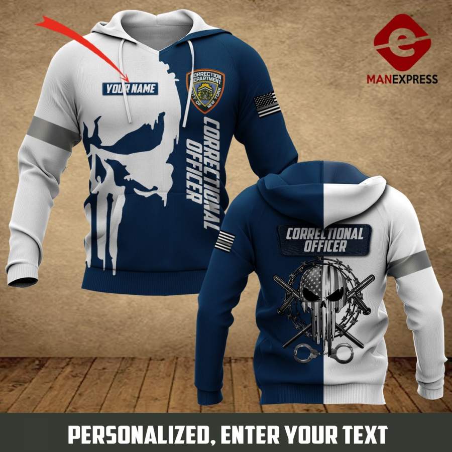 Ah Personalized Correctional Officer New York All-over Pullover Hoodie Print Unisex 15 Style