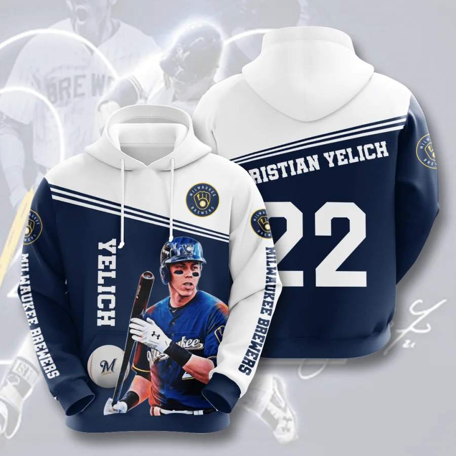 Christian Yelich Milwaukee Brewers Hoodie Unisex 3D All Over Print