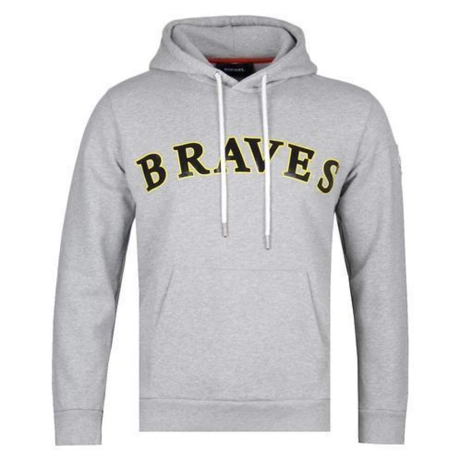 Diesel Braves Grey Hoodie