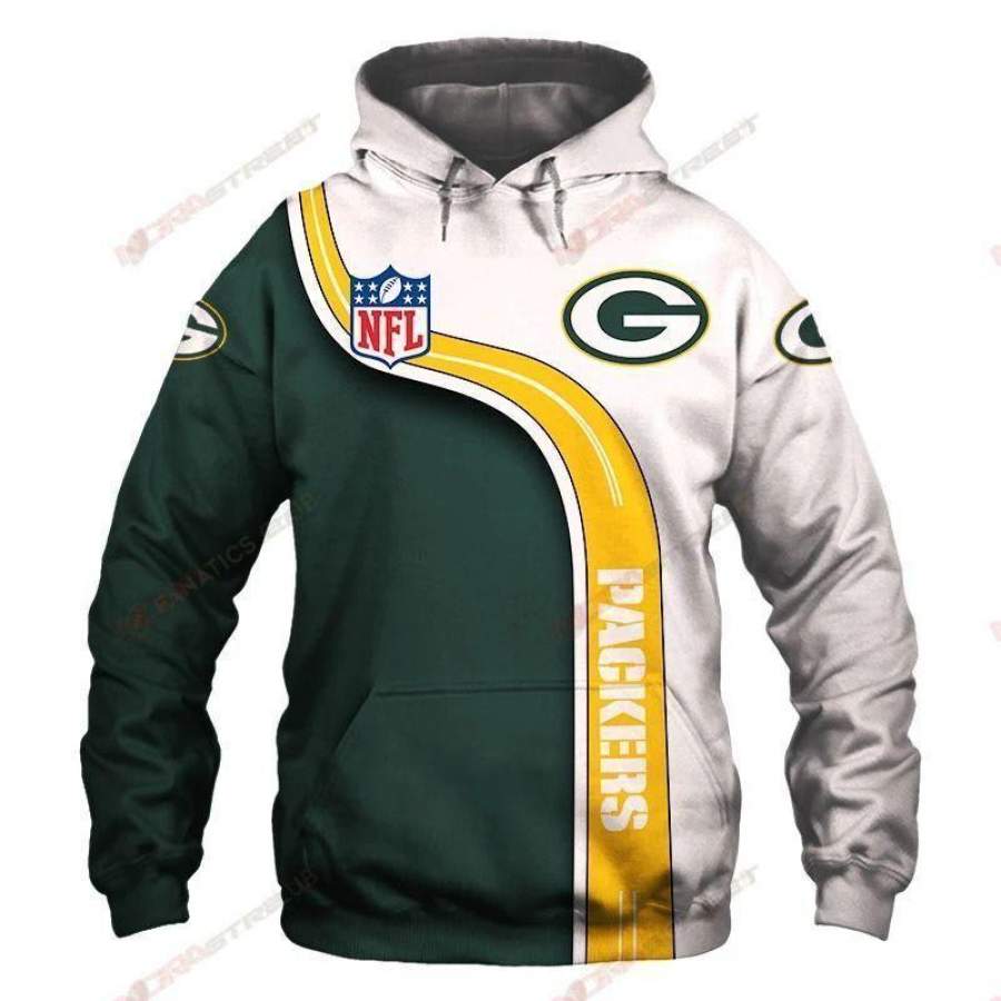 Green Bay Packers VA Custom 1 All-over print pullover Hoodie