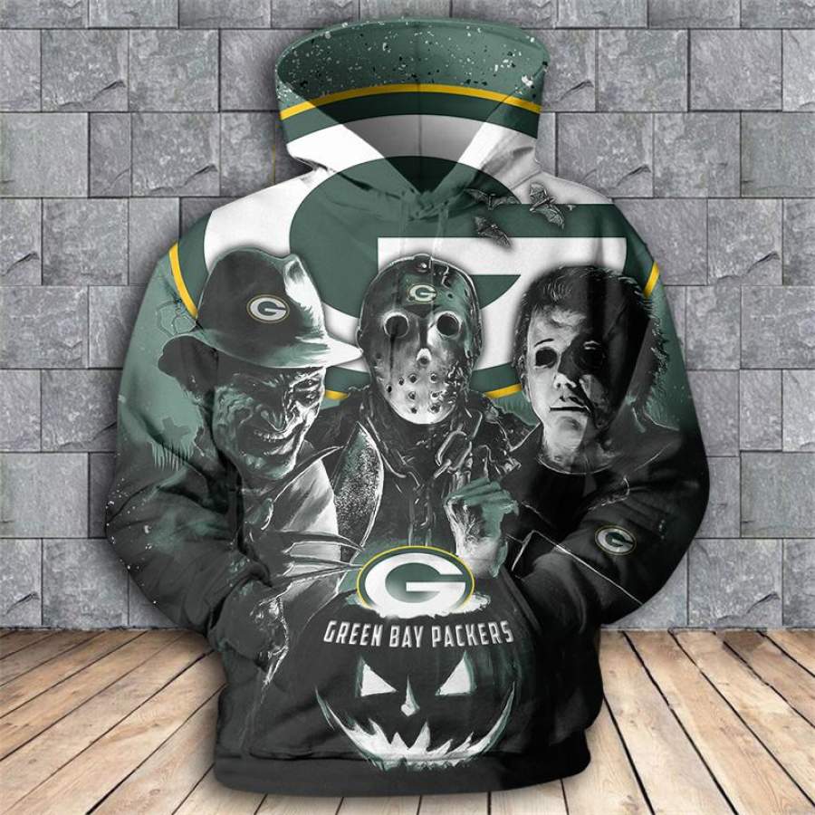 Green Bay Packers 3D All-over print pullover Hoodie