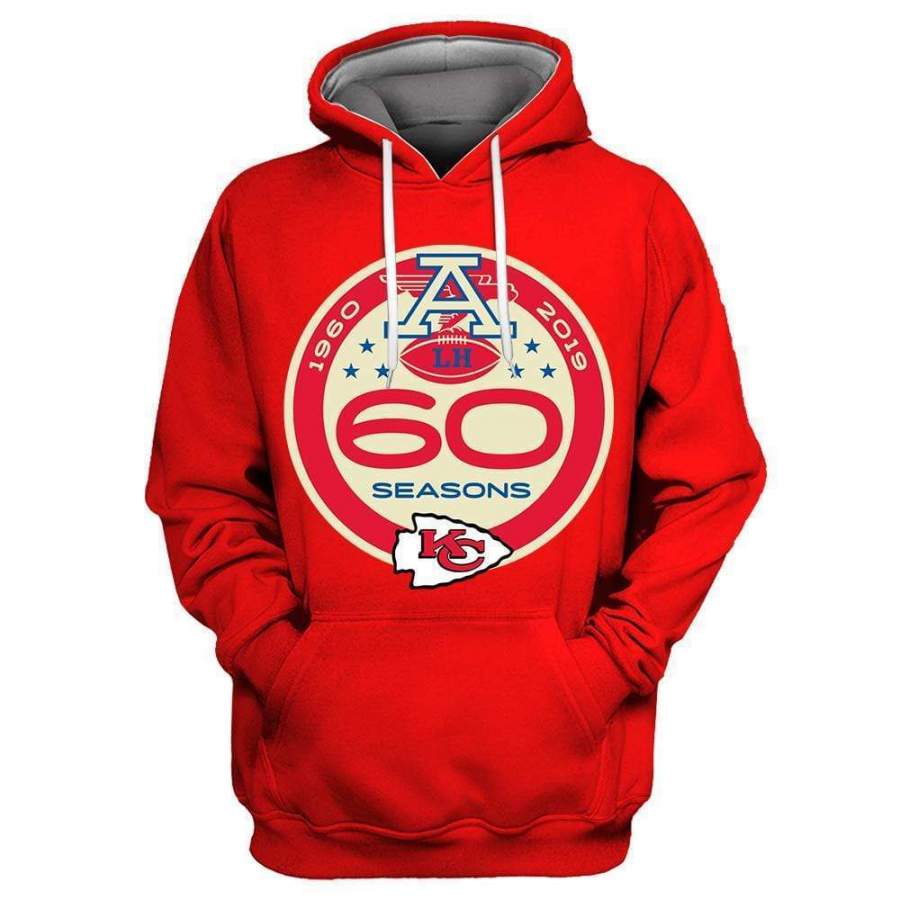 3D Kansas City Chiefs Printed Hooded Pocket Pullover Sweater 361 style