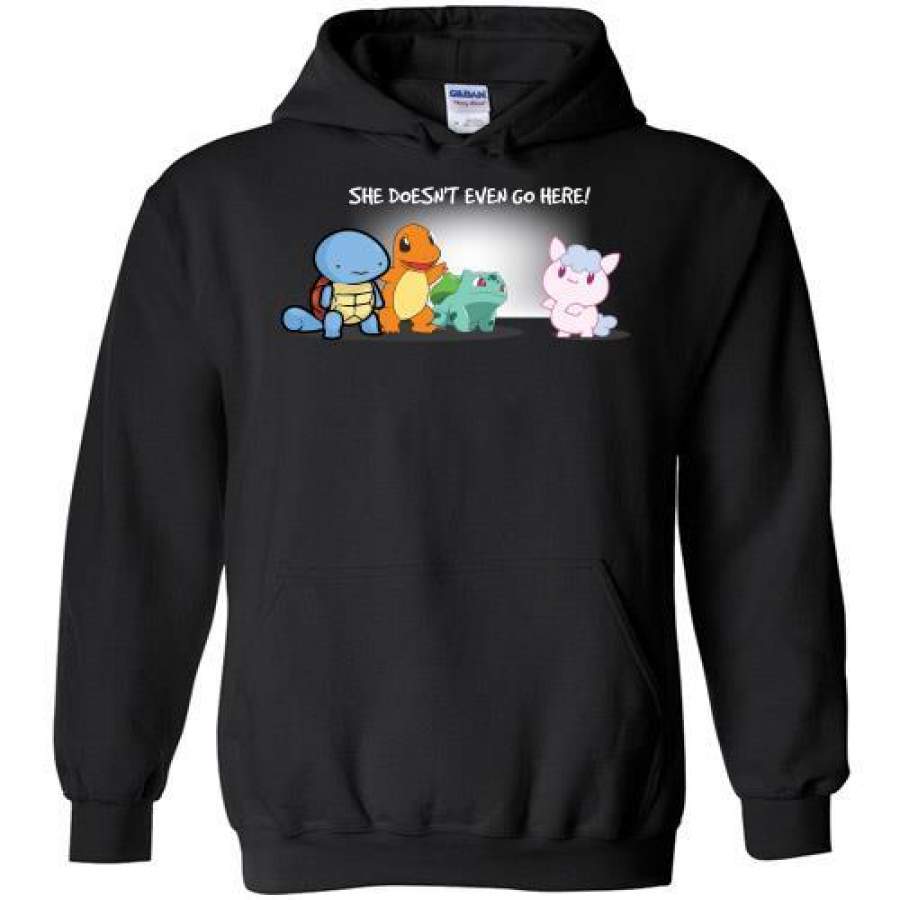 Pokemon she doesn??t even go here Hoodie