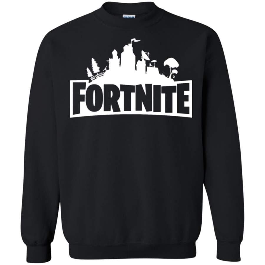 Fortnite Battle Royale Skyline logo black Sweatshirt