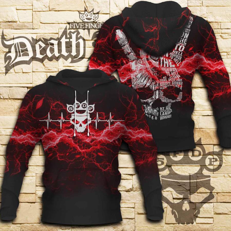 Five Finger Death Punch Hoodie Unisex 3D All Over Print