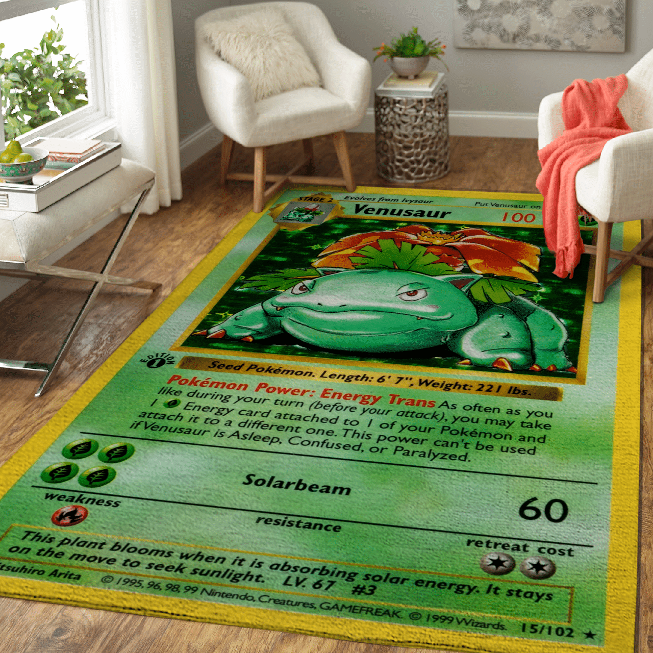 POKEMON VENUSAUR 1ST EDITION RUG