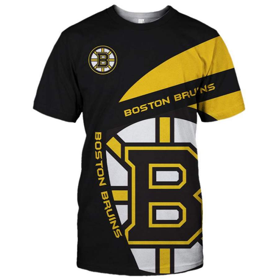 Boston Bruins T-Shirt 3D All Over Print Custom 3D Boston Bruins Graphic Printed 3D T-Shirt 3D All Over Print All Over Print Tee For Men For Women