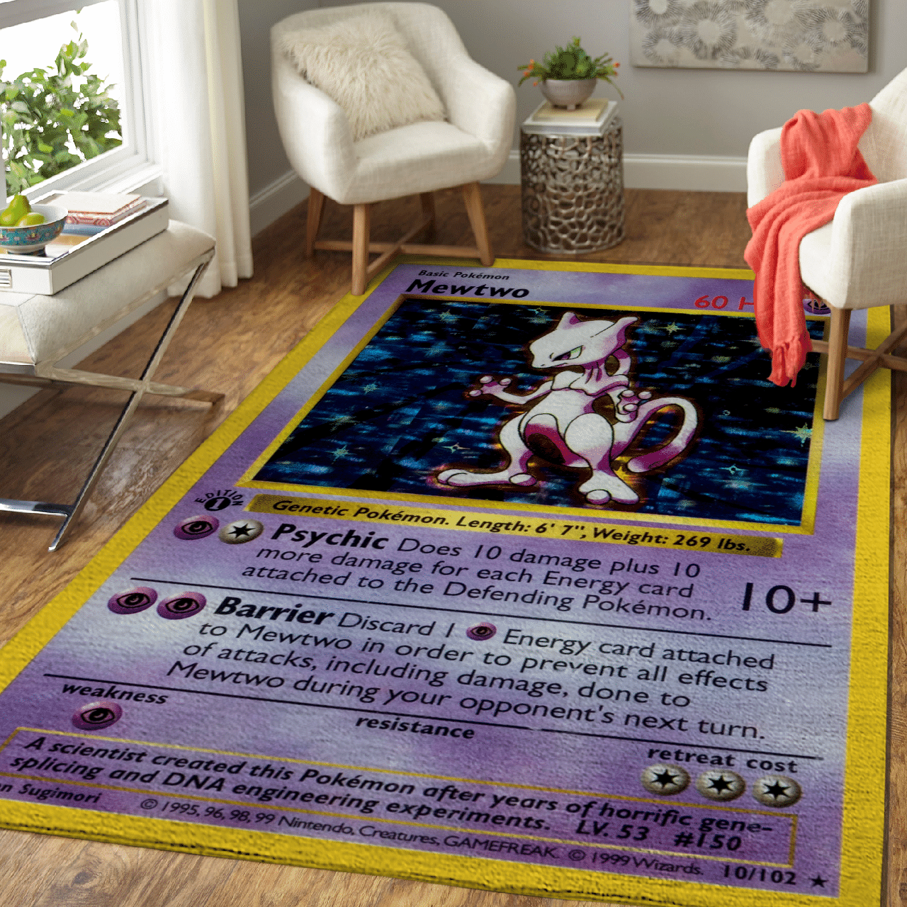 POKEMON MEWTOW 1ST EDITION RUG