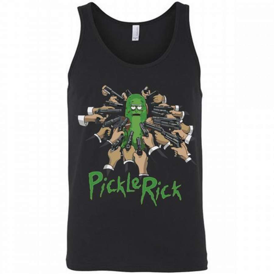 Rick and Morty Pickle Rick John Wick Solenya Tank Top