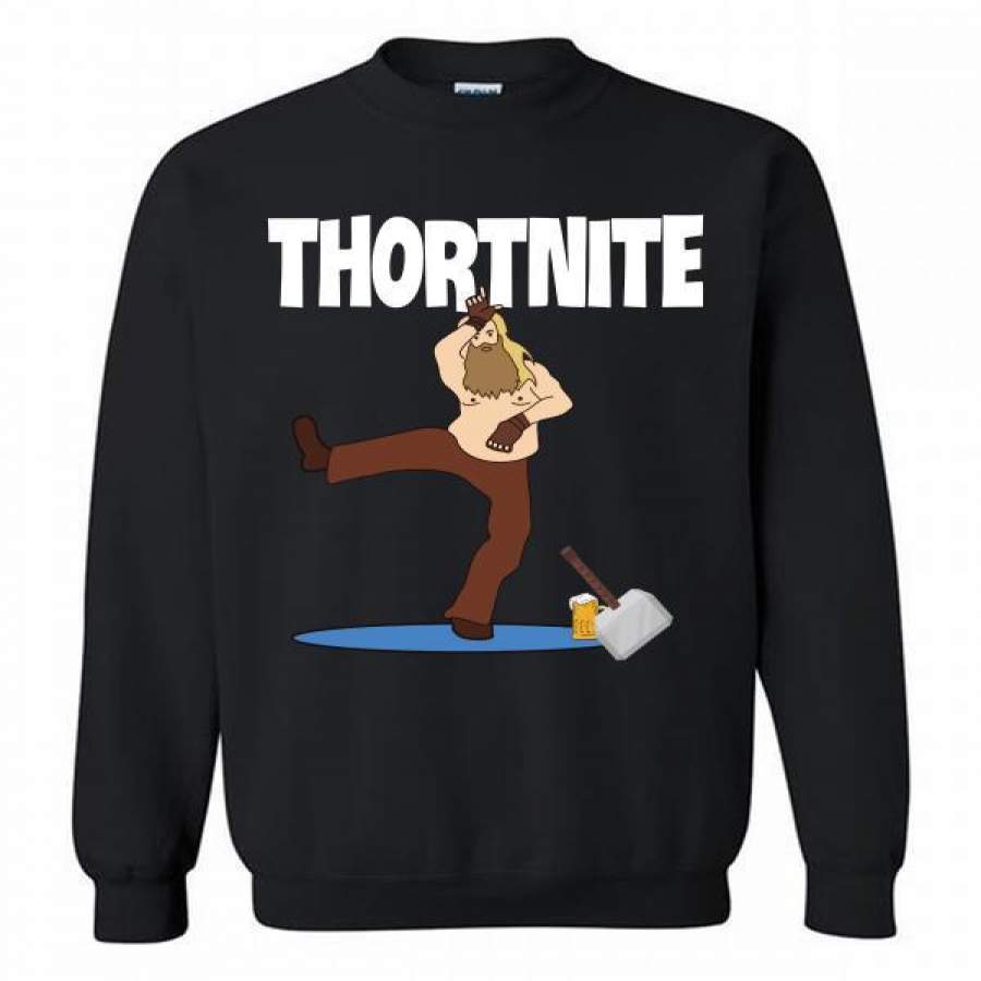 Fat Thor Thortnite Fortnite Crewneck Sweatshirt