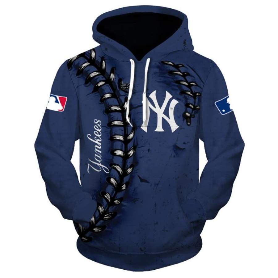 New York Yankees Hoodie 3D Style6052 All Over Printed