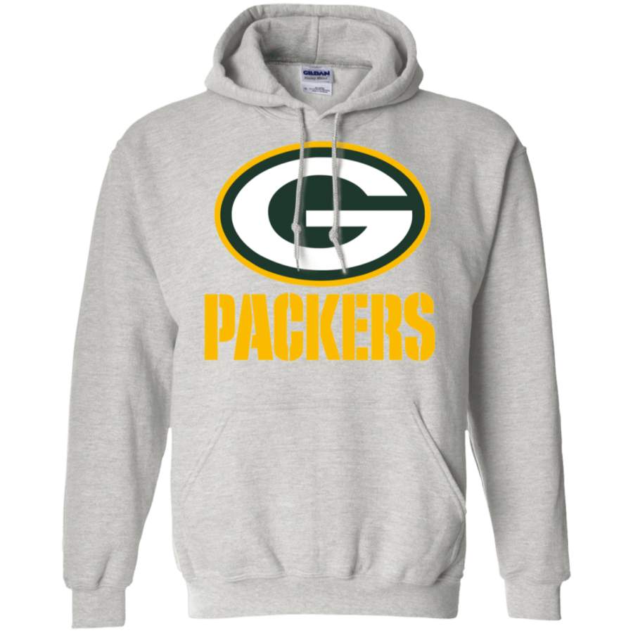 Green Bay Packers Logo Football Pullover Hoodie Unisex 3D All Over Print