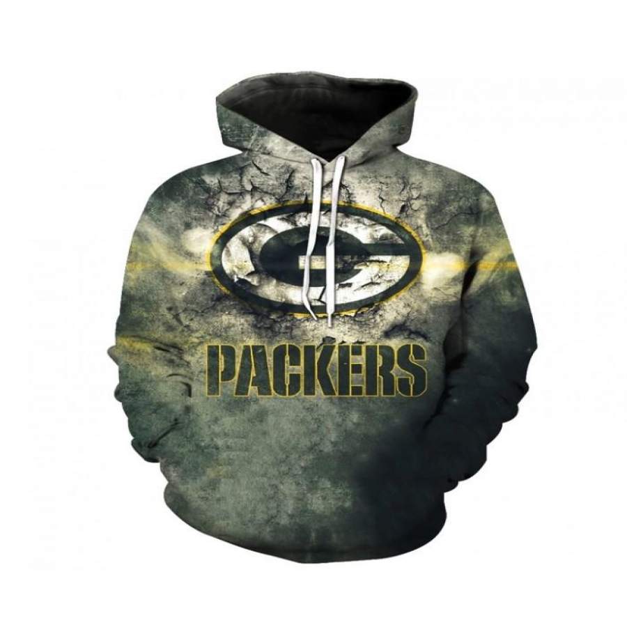 Green Bay Packers Hoodie 3D Style5674 All Over Printed