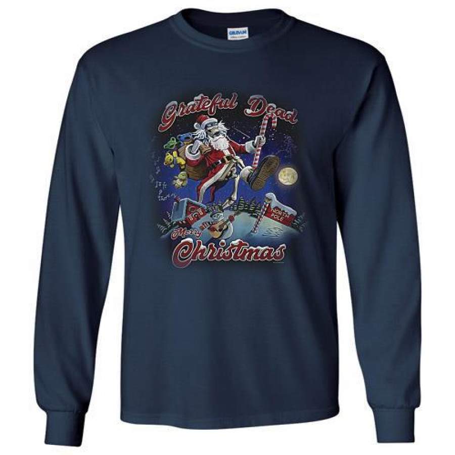 Grateful Dead Christmas Sweatshirt Cool Christmas Long Shirt